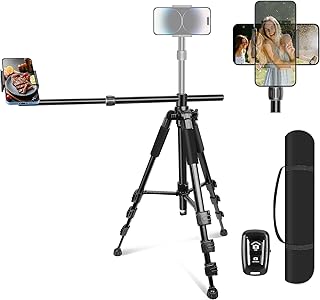 Trépied elitehood pour iphone pour enregistrement vidéo aérien [robuste et ultra-stable], longue perche extensible horizontale de 25 pouces, support de trépied pour iphone rotatif à 360° avec télécommande, trépied vertical pour téléphone de 71\" de hauteur. La boutique en ligne DIAYTAR COTE D'IVOIRE mise sur l'innovation et la technologie pour améliorer l'expérience d'achat. Le site web est conçu pour être intuitif et facile à naviguer, permettant aux clients de trouver facilement ce qu'ils recherchent. De plus, la boutique en ligne propose des moyens de paiement sécurisés pour protéger les transactions en ligne.
