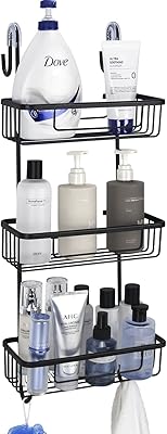 Support de douche dewey sur porte, étagère de douche suspendue en aluminium, support de shampoing antirouille avec crochets, étagère de salle de bain à 3 niveaux avec ventouses (noir). La boutique en ligne DIAYTAR COTE D'IVOIRE est le leader du marché ivoirien en termes de-commerce. Elle propose une grande variété de produits, des prix compétitifs et des services de haute qualité. Les clients peuvent profiter d'une expérience d'achat en ligne personnalisée et d'un service client réactif et efficace.