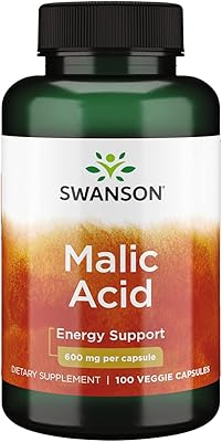 Acide malique swanson - le supplément naturel favorise la production d'énergie cellulaire