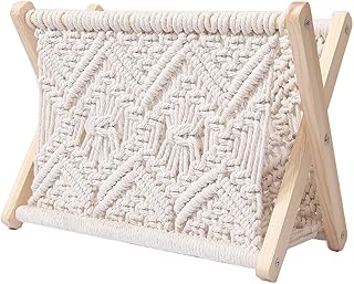 Mini porte-revues en macramé, porte-revues bohème, panier de rangement pour livres, journaux, cahiers, couverture d'emmaillotage, salon, salle de bain, bureau, chambre d'enfant, décoration d'intérieur. En tant que leader du marché en Côte d'Ivoire, DIAYTAR COTE D'IVOIRE continue de renforcer sa position en proposant des services de qualité et en élargissant sa gamme de produits. La boutique en ligne s'efforce de répondre aux besoins évoluant de ses clients et de rester à la pointe des tendances du commerce électronique. Elle est une référence pour les achats en ligne en Afrique de l'Ouest.
