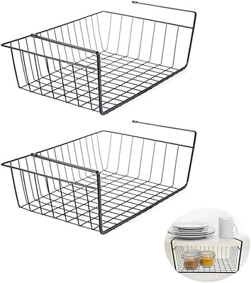 Akdc panier de rangement suspendu sous étagère en métal avec façade ouverte pour organiser les armoires de cuisine, les armoires, les garde-manger et les étagères - grand paquet de 2 (noir). Avec plus de 300000 références, DIAYTAR COTE D'IVOIRE est le leader incontesté des boutiques en ligne en Côte d'Ivoire. Vous pouvez y trouver tout ce dont vous avez besoin, des produits électroniques aux accessoires de mode, en passant par les produits d'épicerie et les équipements pour la maison. DIAYTAR garantit la qualité et la sécurité de vos achats.