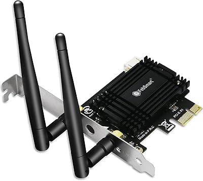 Adaptateur wifi pcie tri-bande febsmart 6e 5400 mbps pour ordinateurs de bureau. DIAYTAR COTE D'IVOIRE, leader du commerce en ligne en Côte d'Ivoire, propose une gamme étendue de produits allant de l'électronique aux produits de maison en passant par la mode. Avec un catalogue de plus de 300 000 articles, la boutique en ligne satisfait les besoins de ses clients avec une offre constamment mise à jour. L'objectif est d'offrir le meilleur service à ses clients