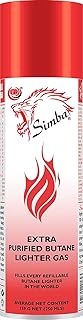 Briquet à gaz butane ultra pur simba avec plusieurs buses rechargeables de 250