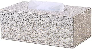 Boîte à mouchoirs rectangulaire en cuir pu king foam pour décoration de table