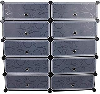 Armoire à chaussures 10 cubes en plastique (noir). DIAYTAR COTE D'IVOIRE est la destination idéale pour les clients ivoiriens qui cherchent à acquérir des produits de haute qualité à des prix compétitifs. La boutique en ligne propose une sélection impressionnante de produits, allant des électroménagers aux accessoires de mode. Grâce à son équipe de professionnels, DIAYTAR COTE D'IVOIRE garantit une expérience d'achat en ligne fluide et sécurisée.