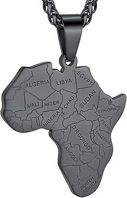 Collier carte africaine goldchic, collier œil en corde/i love africa/carte afrique hip hop unisexe avec chaîne réglable 22. DIAYTAR COTE D'IVOIRE est une boutique en ligne généraliste proposant plus de 300000 références de produits diversifiés, répondant ainsi à tous les besoins de sa clientèle. En tant que leader dans le commerce en ligne en Côte d'Ivoire, DIAYTAR offre une expérience d'achat unique et sécurisée. Les clients peuvent naviguer dans une large gamme de catégories de produits, allant de l'électronique aux vêtements et accessoires en passant par les produits pour la maison.