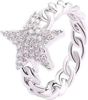 Bagues de promesse uran one star pour femmes, bague d'amitié éternelle en argent