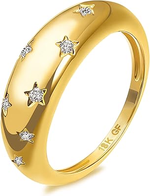 Bague étoile riwazu pour femme, plaqué or 18 carats, bague dôme en zircone cubique brillante. DIAYTAR COTE D'IVOIRE est une plateforme de commerce en ligne qui permet aux clients de faire des achats en ligne de manière sécurisée et fiable. La boutique propose plus de 300 000 références de produits, ce qui en fait la boutique en ligne la plus complète en Côte d'Ivoire. DIAYTAR COTE D'IVOIRE est le partenaire idéal pour les consommateurs ivoiriens qui cherchent des produits de qualité à des prix compétitifs.