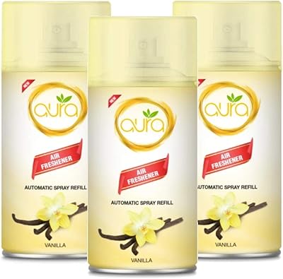 Désodorisant automatique rechargeable aura 250 ml parfums secs de luxe