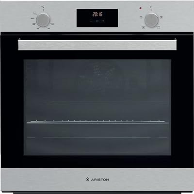 Four à gaz encastrable ariston 60 cm 62 litres, cavité intérieure émaillée, contrôle