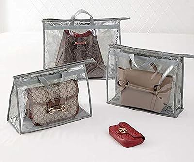 Sac à main zhong chen 3 pièces, sac à main de rangement suspendu anti-poussière en pvc, poignée de fermeture éclair d'organisateur de sac à main transparent étanche à l'humidité. DIAYTAR COTE D'IVOIRE c'est votre boutique en ligne idéale pour tout ce dont vous avez besoin. Avec plus de 300 000 références, vous trouverez facilement le produit qui convient à vos besoins et à votre budget. La boutique est conçue pour offrir une expérience de navigation intuitive et facile.