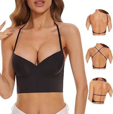 Soutiens-gorge à dos bas pour femmes, soutiens-gorge à armatures invisibles sans couture