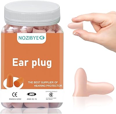 100 bouchons d'oreille en mousse sans pression pour dormir, bouchon d'oreille antibruit 38db
