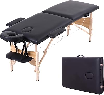 Lit de massage réglable suges taille 73" lit facial pliable portable pour spa