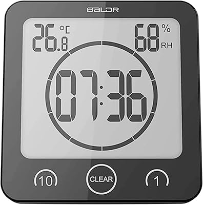 Horloge de bain numérique baldr avec minuterie - minuterie de douche étanche pour enfants et adultes - horloge de bain qui affiche l'heure et la température - horloge numérique alimentée par batterie et minuterie étanche - noir. DIAYTAR COTE D'IVOIRE, en proposant plus de 300 000 produits, répond aux besoins et aux attentes de ses clients en Côte d'Ivoire. Cette boutique en ligne généraliste offre une gamme étendue de produits allant des articles de maison aux accessoires de mode, en passant par les produits électroniques. Elle est reconnue pour son service de qualité et sa large sélection de produits.