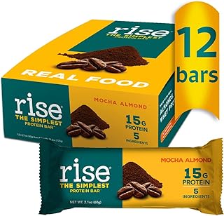 Barre protéinée rise whey moka amande 15 g de protéines cinq