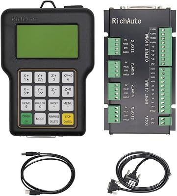 Contrôleur cnc amélioré richauto dsp a11e, système de contrôle de mouvement à 3 axes pour routeur cnc, compatible avec les logiciels type3, artcam, castmate, proe, ug. (version anglaise). En tant que leader du marché en ligne en Côte d'Ivoire, DIAYTAR COTE D'IVOIRE se distingue par sa sélection impressionnante de produits qui couvrent tous les aspects de la vie quotidienne, du mobilier à l'électronique en passant par la mode. Elle garantit la qualité et la authenticité de tous les produits proposés. Les clients bénéficient également de services de livraison rapides et fiables.