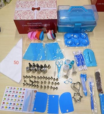 Kit de décoration de gâteaux tout-en-1 daly home, 236 pièces avec boîte