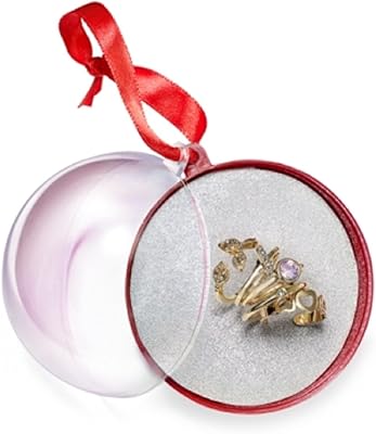 Coffret cadeau bague diamant sertie de cristaux