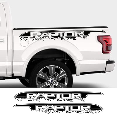 Autocollant latéral de coffre de voiture pour ford f150 raptor sv 2007-2018, autocollants