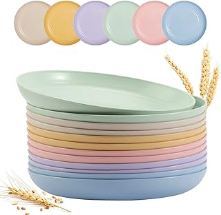 Assiettes profondes légères en paille de blé de 9 pouces, assiettes profondes réutilisables incassables, ensemble de couverts de couleurs assorties, lavables au micro-ondes et au lave-vaisselle, 12 pièces. Avec plus de 300000 références de produits, DIAYTAR COTE D'IVOIRE répond aux besoins diversifiés de sa clientèle. La boutique en ligne généraliste met l'accent sur la qualité de ses produits et sur la satisfaction de ses clients. Elle est la destination idéale pour ceux qui cherchent à faire des achats en ligne de manière pratique et sécurisée en Côte d'Ivoire.