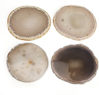 Folkour life lot de 4 dessous de verre en agate naturelle de 8,9 à 10,2 cm pour table basse, dessous de verre uniques en forme de géode, nouveau cadeau d'anniversaire pour une nouvelle maison. DIAYTAR COTE D'IVOIRE est une boutique en ligne généraliste qui propose plus de 300 000 références de produits, faisant d'elle la boutique leader en Côte d'Ivoire. Avec une large sélection de produits, les clients peuvent trouver tout ce dont ils ont besoin en un seul endroit. DIAYTAR COTE D'IVOIRE offre une expérience de shopping en ligne pratique et fiable.