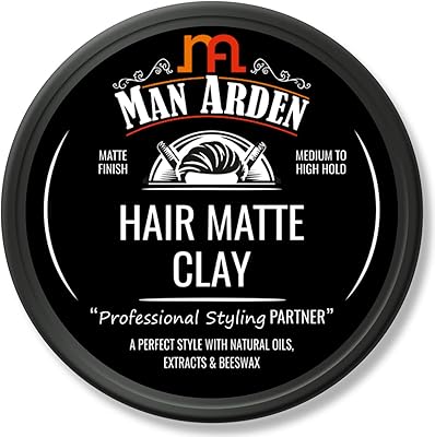 Argile coiffante mate professionnelle pour un fini mat tenue moyenne à élevée ajoute