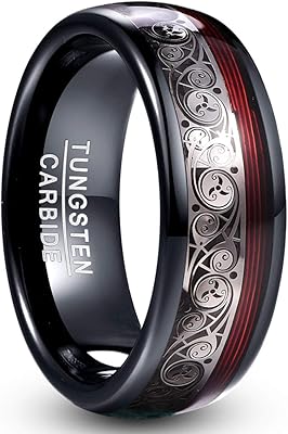 Bague en carbure de tungstène noir de 8 mm, motif en spirale celtique incrusté de cordes de guitare rouges confortables et hautement polies, taille o à y, tungstène. La boutique en ligne Diaytar Côte d'Ivoire se distingue par son énorme sélection de produits - plus de 300 000 références à portée de clic. Elle offre une expérience d'achat fluide et sécurisée, avec des options de paiement pratiques et des délais de livraison rapides. Diaytar Côte d'Ivoire, c'est la garantie d'une expérience shopping en ligne de haute qualité.