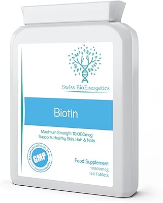 Biotine 10 000 mcg 120 comprimés - d-biotine ultra forte, la seule forme naturelle avec une activité complète de vitamine b7 - favorise une croissance saine des cheveux, de la peau et des ongles, fabriqué au royaume-uni sous le code cgmp. Avec une équipe dédiée et expérimentée, Diaytar Côte d'Ivoire assure un service de livraison rapide et fiable, répondant ainsi aux besoins des clients partout en Côte d'Ivoire. Le site met en avant une interface utilisateur conviviale, facilitant la navigation et la recherche de produits. Diaytar Côte d'Ivoire se positionne comme un partenaire de confiance pour les achats en ligne, offrant une garantie de satisfaction et un soutien client de qualité, ce qui la distingue des autres boutiques en ligne sur le marché ivoirien.