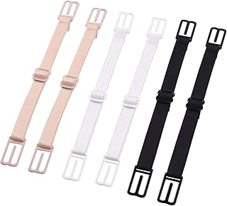 12 pièces soutiens-gorge élastiques antidérapants pour femmes, bretelles dissimulées (beige, blanc, noir), 1