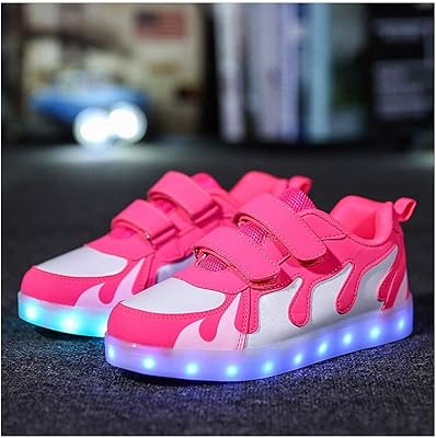Chaussures led pour enfants, basses, lumière led clignotante, 7 couleurs, chargement usb, chaussures