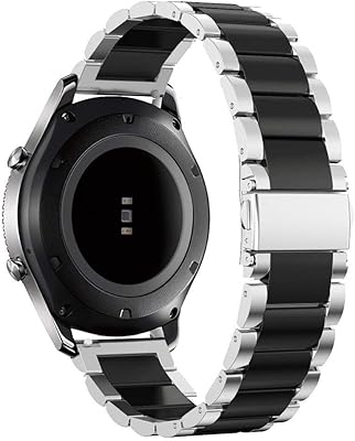 Sam-of-best bracelet de rechange en métal et acier inoxydable pour montre intelligente samsung gear s3 classic s3 frontier (argent + noir 02, 22 mm). DIAYTAR COTE D'IVOIRE est une boutique en ligne généraliste proposant plus de 300 000 références de produits. Elle est devenue la boutique leader en Côte d'Ivoire, offrant une expérience d'achat unique et pratique à ses clients. Elle propose une large gamme de produits allant de l'électronique à la mode en passant par les articles de maison.