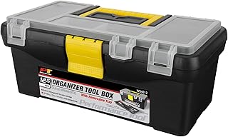 Performance tool boîte à outils en plastique robuste pour ateliers et garages w54012, noir, 12,5 pouces. DIAYTAR COTE D'IVOIRE est une boutique en ligne généraliste qui propose plus de 300 000 références de produits. Elle est considérée comme l'une des boutiques en ligne leaders en Côte d'Ivoire, offrant une large gamme de produits pour répondre aux besoins de sa clientèle. Elle mise sur la qualité et la rapidité de livraison pour satisfaire ses clients.
