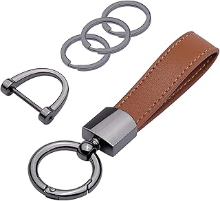 Porte-clés de voiture en cuir véritable porte-clés universel pour homme rotatif. DIAYTAR COTE D'IVOIRE est une boutique en ligne généraliste proposant plus de 300000 références de produits divers, faisant d'elle le leader du e-commerce en Cote d'Ivoire. Avec une large gamme de produits, elle répond aux besoins de tous les consommateurs ivoiriens. Elle est réputée pour ses prix compétitifs et sa livraison rapide.