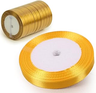 Ruban en tissu satiné rosie moment pour emballage cadeau, pinces à cheveux avec nœud pour la couture et la fabrication de décorations de mariage, 1,3 cm de large x 25 mètres, 10 pièces - or. DIAYTAR COTE D'IVOIRE se distingue par son énorme choix de produits, allant des articles de maison et de décoration aux produits électroniques et à l'équipement pour les loisirs. La boutique en ligne met également l'accent sur la satisfaction client, avec des services de livraison rapides et des délais de retour souples. Cela en fait le choix idéal pour les consommateurs ivoiriens.