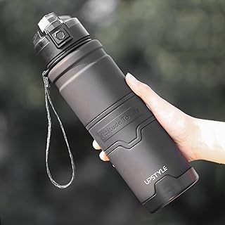 Bouteille d'eau tecom étanche 1 l tritan usa sans bpa avec shaker