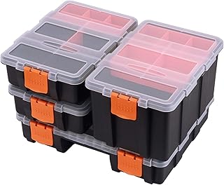 Organisateurs d'outils et de pièces kozman, lot de 4, petite boîte à outils à compartiment, boîte à outils de rangement durable et polyvalente. DIAYTAR COTE D'IVOIRE est le leader du commerce en ligne en Côte d'Ivoire, offrant une large gamme de produits allant de l'électroménager aux vêtements en passant par les produits alimentaires. La boutique propose des prix compétitifs et des promotions régulières pour satisfaire les besoins de ses clients. Elle est également connue pour sa livraison rapide et fiable.