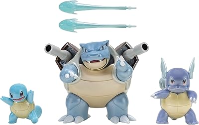 Ensemble 3 pièces pokemon select evolution - comprenant des figurines de combat carapuce