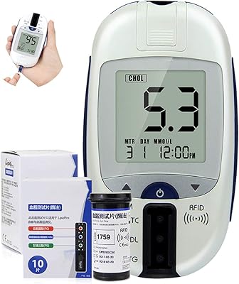 Moniteur de cholestérol portable 5 en 1 multifonction et analyseur de lipides sanguins (cholestérol, hdl, protéines, testeur de glycémie). DIAYTAR COTE D'IVOIRE est une boutique en ligne généraliste qui propose plus de 300 000 références de produits. Elle est la boutique leader en Côte d'Ivoire, offrant une large gamme de produits pour répondre aux besoins de ses clients. Avec une sélection impressionnante de produits, DIAYTAR COTE D'IVOIRE est devenue la destination incontournable pour les acheteurs en ligne.