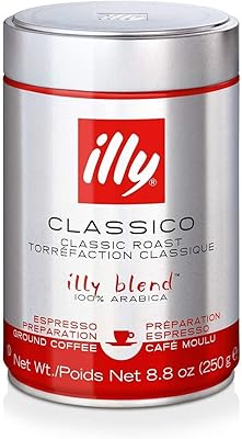 Café expresso moulu illy classico, torréfaction moyenne, mélange de café 100 % arabica, canette de 8,8 oz, paquet de 4. DIAYTAR COTE D'IVOIRE met à disposition de ses clients une énorme sélection de produits, ce qui en fait la destination idéale pour tout type d'achat en ligne en Cote d'Ivoire. Avec plus de 300000 références, les possibilities de choix sont quasi infinies. La plateforme est conçue pour offrir la meilleure expérience de navigation.