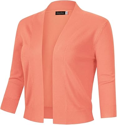 Gilet court femme manches 3 4 ouvert sur le devant tricoté devant. En tant que leader du commerce en ligne en Côte d'Ivoire, DIAYTAR COTE D'IVOIRE s'engage à offrir des produits de haute qualité à des prix compétitifs. La boutique en ligne mise sur la satisfaction client, avec des services de livraison rapides et fiables. DIAYTAR COTE D'IVOIRE est donc le partenaire idéal pour tous vos besoins de shopping en ligne.