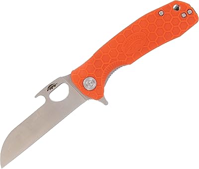 Couteau de camping honey badger tong avec clip de poche gauche/droite, taille m