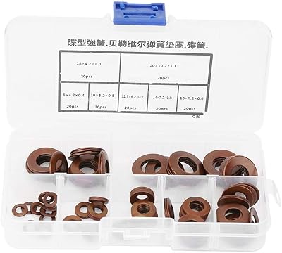 7 tailles belleville en acier inoxydable plat ressort de compression disque de verrouillage