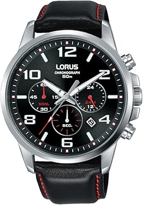 Montre analogique loras rt397gx9 noir blanc noir blanc