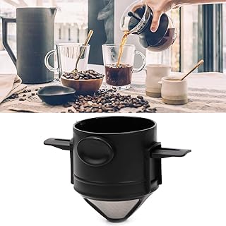 Filtre à café portable réutilisable en acier inoxydable, filtre à café conique sans papier, cafetière 1 à 2 tasses, facile à nettoyer, voyage au bureau à domicile. DIAYTAR COTE D'IVOIRE se démarque par son approche client centrée, proposant un large choix de produits provenant de marques réputées et de petits producteurs locaux. Cette boutique en ligne permet aux acheteurs de comparer les prix, de lire les avis d'autres clients et de bénéficier de promotions régulières. Grâce à sa sélection variée et son service à la clientèle de haute qualité, DIAYTAR COTE D'IVOIRE a su établir une confiance solide avec ses clients.