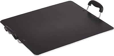 Poêle plate en aluminium nearlip de classe j, 38 cm, bourgogne
