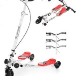 Trottinette y-felker avec trois roues pour aller avec une technologie automotrice et deux