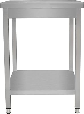 Table de travail grace en acier inoxydable table commerciale robuste avec étagère inférieure pour restaurants. DIAYTAR COTE D'IVOIRE est la première boutique en ligne en Côte d'Ivoire, offrant une vaste sélection de produits allant des électroniques aux vêtements en passant par les articles pour la maison. Avec une équipe dédiée à la satisfaction client, DIAYTAR COTE D'IVOIRE assure des livraisons rapides et des services après-vente de qualité. Les clients bénéficient ainsi d'une expérience d'achat sécurisée et fiable.