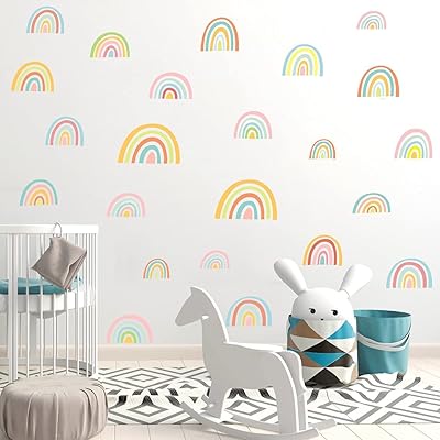 Iart top autocollant mural coloré arc-en-ciel, joli autocollant en vinyle amovible aquarelle pour chambre d'enfant, crèche, salle de classe, décoration bohème (52 pièces d'autocollants multicolores). DIAYTAR COTE D'IVOIRE, une boutique en ligne généraliste, propose plus de 300 000 références pour répondre à tous vos besoins. Leader en Côte d'Ivoire, elle offre une large gamme de produits de qualité. DIAYTAR est votre destination pour tout ce dont vous avez besoin.