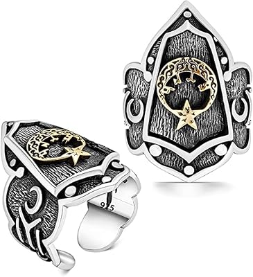 Bague de pouce pour homme en argent sterling 925 carats avec motif croissant d'étoile par ergunatelier dirilis ertugrul, en métal sans pierres précieuses, métal, sans pierres précieuses. La boutique en ligne DIAYTAR COTE D'IVOIRE représente la destination idéale pour les consommateurs à la recherche d'une offre large et diversifiée de produits à des prix avantageux. Avec plus de 300 000 références disponibles, cette boutique en ligne généraliste propose une solution pratique pour tous les besoins quotidiens, allant des articles de mode et de beauté aux produits électroniques et culturels, offrant une expérience d'achat unique qui simplifie la vie des consommateurs ivoiriens.